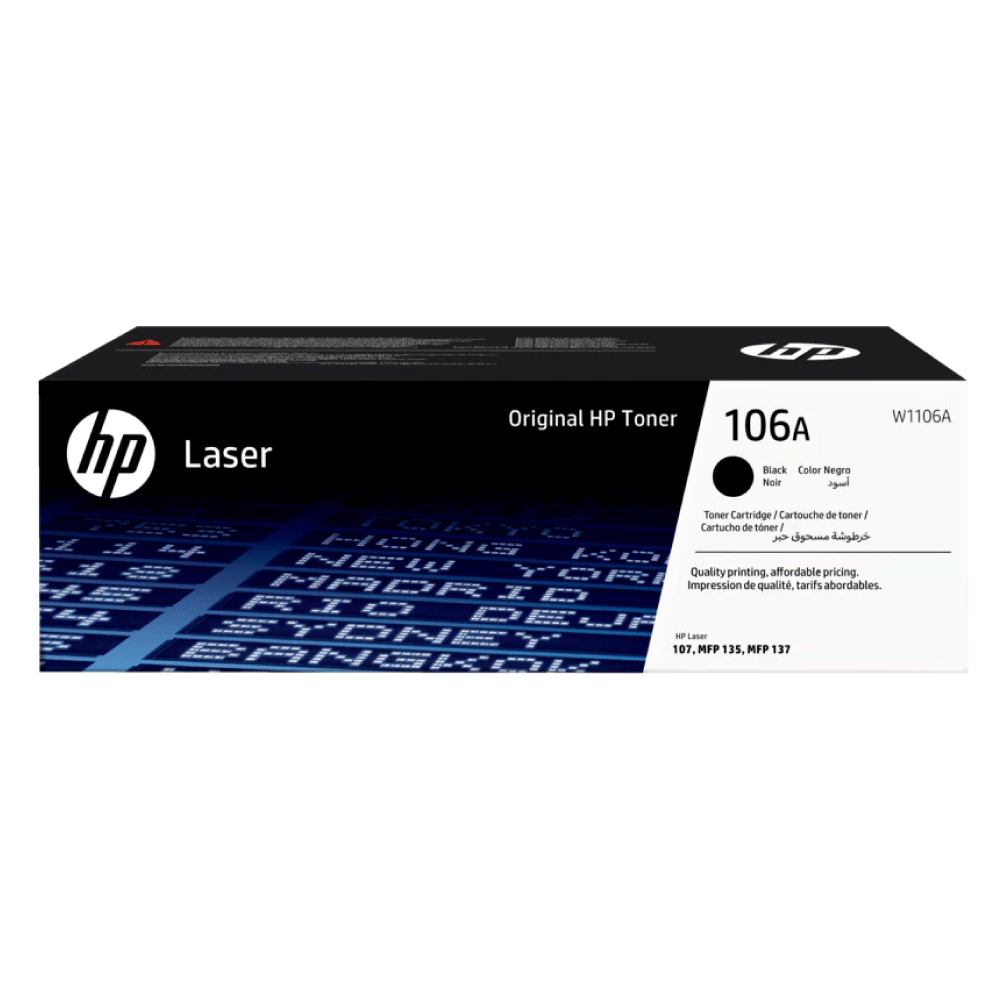 Hp 106A W1106A Black Toner Cartridge