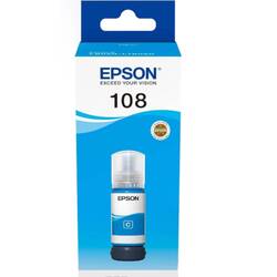 حبر إبسون 108 إيكو تانك ، زجاجة سماوي